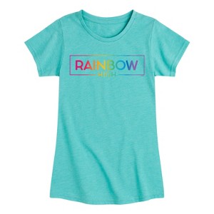 Girls' - Rainbow High - Gradient Logo Fitted Short Sleeve Graphic T-Shirt - 1 of 4
