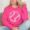 Simply Sage Market Women's Graphic Sweatshirt Game Day Baseball - 2 of 3