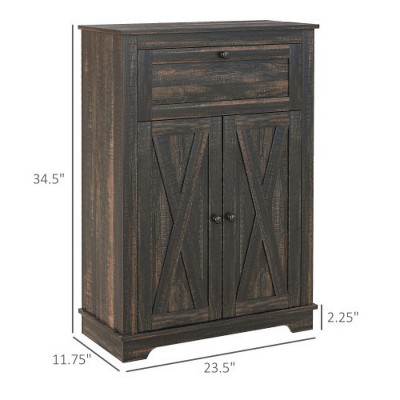 LunaLulinlk Kitchen Sideboard Storage Cabinet with Double Doors
