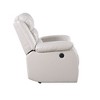 Faux Leather Power Motion Recliner Chair with Pillow-Top Arms - 2 of 4