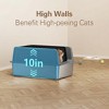 Stainless Steel Litter Box with Lid, Extra Large XL for Big Cats with High Side, Non-Sticky, Easy to Clean, Anti-Urine Leakage, Gray - 3 of 4