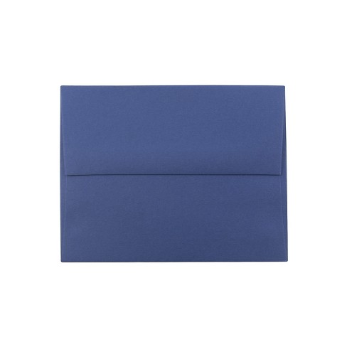 JAM 5.5 x 5.5 Square Envelopes, Black Linen, 25/Pack 