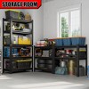 Vynxaria 5-Tier Utility Storage Shelves - Adjustable Height Shelving, Black, 72"H x 35.5"W x 15.8"D - 4 of 4