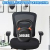 FDW Big and Tall Ergonomic Office Chair 500lb Executive Desk Chair with Adjustable Lumbar Support Mesh Back and 360-Degree Swivel - 3 of 4