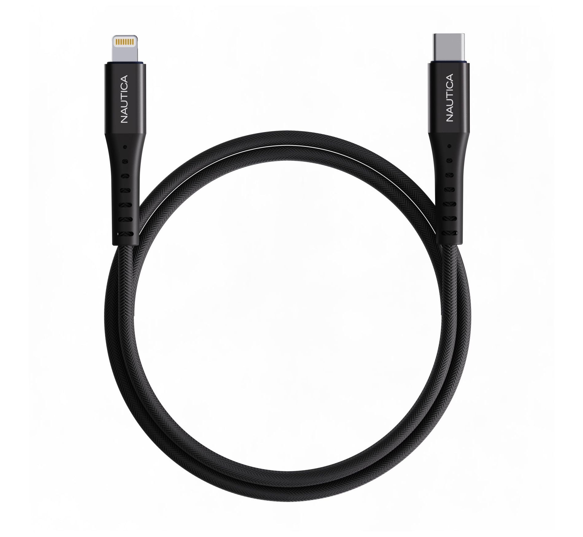 Nautica CB305 USB-C to Lightning Cable – MFi Certified, Premium Braided Design, Fast Charging & Data Transfer, Compatible with Apple, Samsung and More