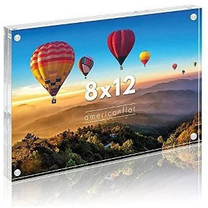 Americanflat Acrylic Picture Frame - Scratch Resistant with Magnetic Corners & Freestanding for Tabletop - 1 of 1