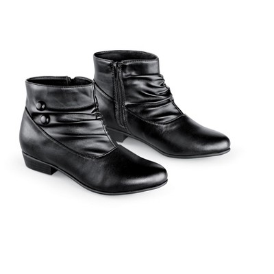 Collections Etc Extra-wide Short Scrunch Boots