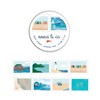 Everyday Masking Tape Roll of Perforated Stamps by Ramus & Co - 3ct Rolls, "Sandy" + "Scenic" + "Red & Blue" - 3 of 4