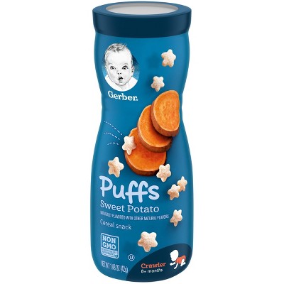 Gerber Puffs Sweet Potato Cereal Baby Snacks - 1.48oz