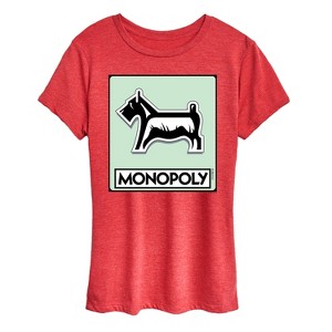 Women's - Monopoly - Dog Token Short Sleeve Graphic T-Shirt - 1 of 4