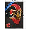 Trends International NHL Calgary Flames - Mask 16 Unframed Wall Poster Prints - 3 of 4