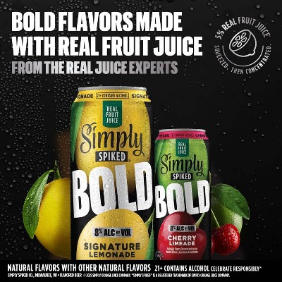 Simply Spiked Bold Lemonade Flavored Beverages - 24 fl oz Can