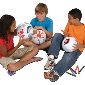 Color-Me Beach Ball 12in Pk12 - 1 of 1