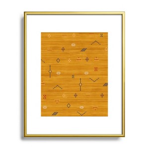 Becky Bailey Cactus Silk In Gold Metal Framed Art Print - Deny Designs - 1 of 4