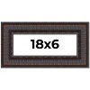 PosterPalooza | Panoramic 3.5" Wide Ornate Brown Frame - UV Acrylic, Foam Board Backing, Hanging Hardware - 2 of 4