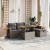 vidaXL Garden Sofa Set Grey - 2 of 4