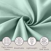 Hastings Home Brushed Microfiber Queen Sheet Set - Fitted and Flat Sheets, Pillowcases - 4-Piece, Sage Green - 4 of 4