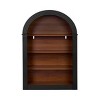 SEVOBAL Decorative Bookshelf 4 Shelf Tall Arched Bookcase Large Storage Organizer for Library Living Room Bedroom, Black, 32.25"*12.2"*45.7" - 4 of 4