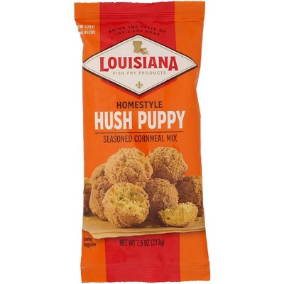 Louisiana Fish Original Hushpuppy Seasoned Cornmeal Mix - 12 pack, 7.5 oz