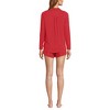 Lands' End Women's Cooling 3 Piece Pajama Set - Long Sleeve Top Cami and Shorts - 2 of 4
