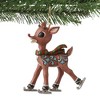 Jim Shore 3.5 Inch Rudolph Ice Skating Hanging Ornament Red Nosed Reindeer Traditions Tree Ornaments - 2 of 3