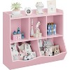 Kids Bookshelf and Wooden Toy Storage Organizer with Toy Shelf for Children Bedroom Playroom - 4 of 4