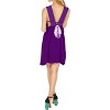 LA LEELA Women's Vacation Wear Casual Sundress Summer Vacation Loose Vacation House Wear Swing Dresses - 3 of 3