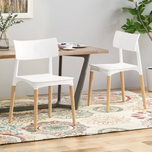 Set of 2 Margaretta Modern Dining Chairs - Christopher Knight Home - 1 of 4