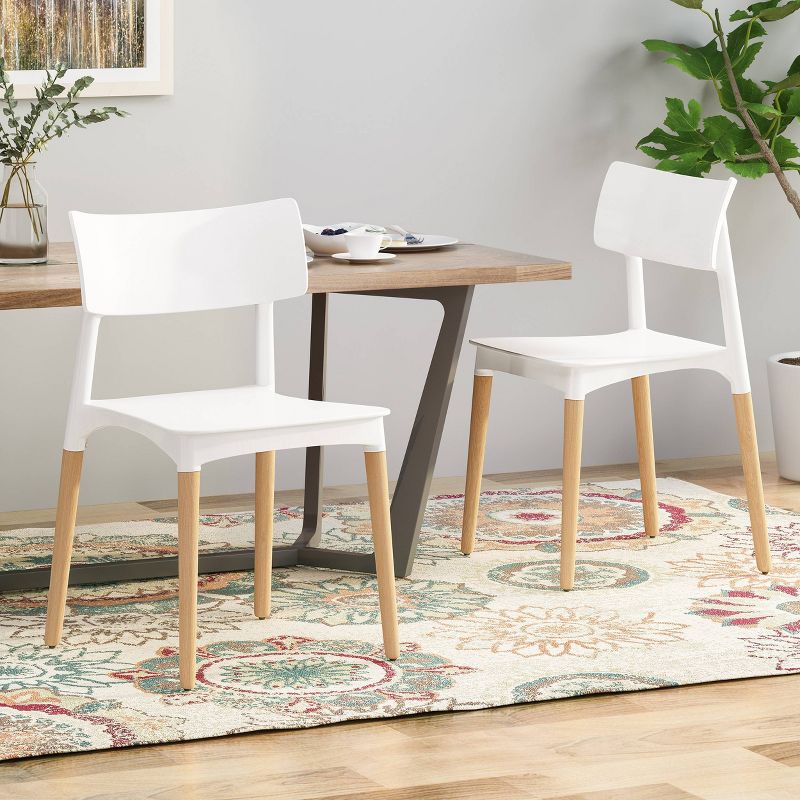 Set of 2 Margaretta Modern Dining Chairs - Christopher Knight Home, 3 of 9