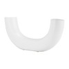 Sagebrook Home 12" Half Circle Vase - Ceramic Abstract Contemporary Artistic Vase - Decorative Table Decor - 2 of 4