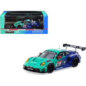 Porsche 911 GT3 R #44 "Falken Motorsports" "24 Hours of Nurburgring" (2023) "Hobby64" 1/64 Diecast Model Car by Tarmac Works - 1 of 4