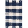 Unique Loom Eco Plaid Indoor Outdoor Washable Balmoral Plaid Washable Flatweave Woven Fringe Area Rug - 2 of 4