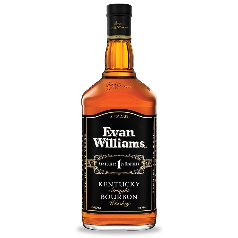 Evan Williams Kentucky Straight Bourbon Whiskey - 1.75L Bottle, 1 of 5