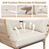 500 Lbs Capacity Oversized Wicker Egg Chair, All-Weather Rattan Egg Lounge Chairs for Living Room, Outdoor Oversized Egg Chair Indoor w/5 Cushions - 2 of 4