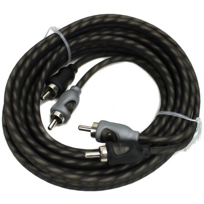 Rockford Fosgate RFI-20 20' Feet Twisted 2 Ch RCA Car Audio Signal Cables RFI20