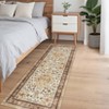 Washable Area Rug Vintage Foldable Thin Rug,Soft Low-Pile Non-Slip Stain Resistant Floor Indoor Outdoor Carpet - 4 of 4