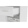 Compact Fruit Cabinet with 3 Baskets White - Polifurniture: Kitchen Pantry, Coffee Sideboard, Storage Shelf - 2 of 4