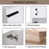 Lyngins Compact Wall-Mounted Bathroom Vanity with Sink, Floating Vanity with Round Single Ceramic Basin & Bottom Storage, Eco-Friendly Plywood - 3 of 4