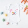 The Juniper Shop Bunny Face With Flowers Baby Bodysuit - 2 of 2