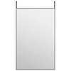 vidaXL Black Door Mirror - Aluminum Frame, Easy-to-Hang, 19.7"x31.5", Adjustable Height, Space-Saving Design for Bedroom, Living Room, Corridor - 2 of 4