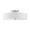 Livex Lighting Meridian 6 - Light Semi-Flush Mount in  Brushed Nickel - 2 of 2