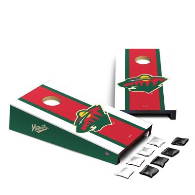 NHL Minnesota Wild Desktop Cornhole Board Set