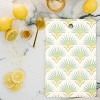Iveta Abolina Fan Florals Aqua Yellow Cutting Board - Rectangle - 2 of 3
