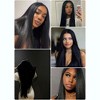 Jessie's Wig Long Straigth Wig Black Heat Resistant Synthetic Hair Wigs For Women 24 Inch - 3 of 4