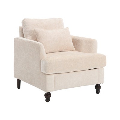 Modern Accent Chair Lounge Chair with Studded, Solid Wood Frame for Bedroom, Living Room