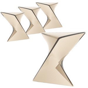 LeisureMod Randolph Stackable Side Table – Modern Triangular Design Accent Table – Versatile for Living Room, Bedroom, or Office Room, Set of 4 - 1 of 4