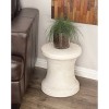 14"x16" Fiber Clay Patio Garden Stool, Tapered Hourglass Design, Indoor/Outdoor - Olivia & May: Fade-Resistant, No Assembly Required - image 2 of 4