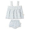 Organic Scalloped Top & Bloomers Set - Blue Vines - 2 of 4