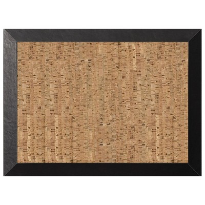 MasterVision Kamashi Cork Bulletin Board Black MDF Frame 24 Inches x 36 Inches