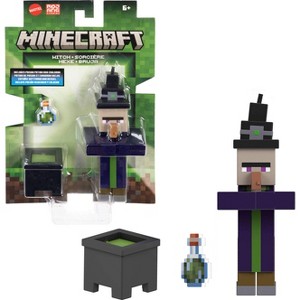 Minecraft Witch Action Figures & Accessories Collection, 3.25" Scale & Pixelated Design - 1 of 4